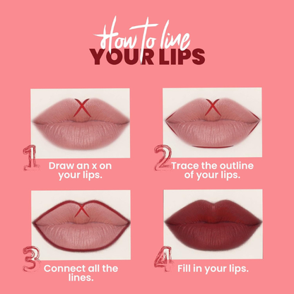 Beauty Blume Set Of 12 Pack Shade Professional Lip Liner Collection Ultra Pigmented Waterproof Smudge-Proof